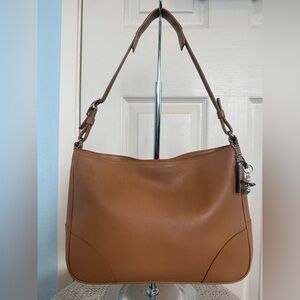 COACH VINTAGE TAN LEATHER SHOULDER BAG #8148
